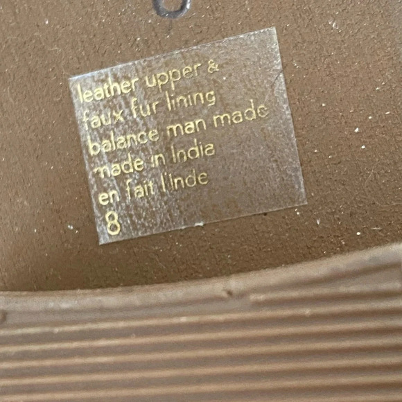 RARE Seychelles Snare Fur-lined Cozy Metallic Shimmer Bootie, Tan, Brown, Silver - Picture 11 of 12